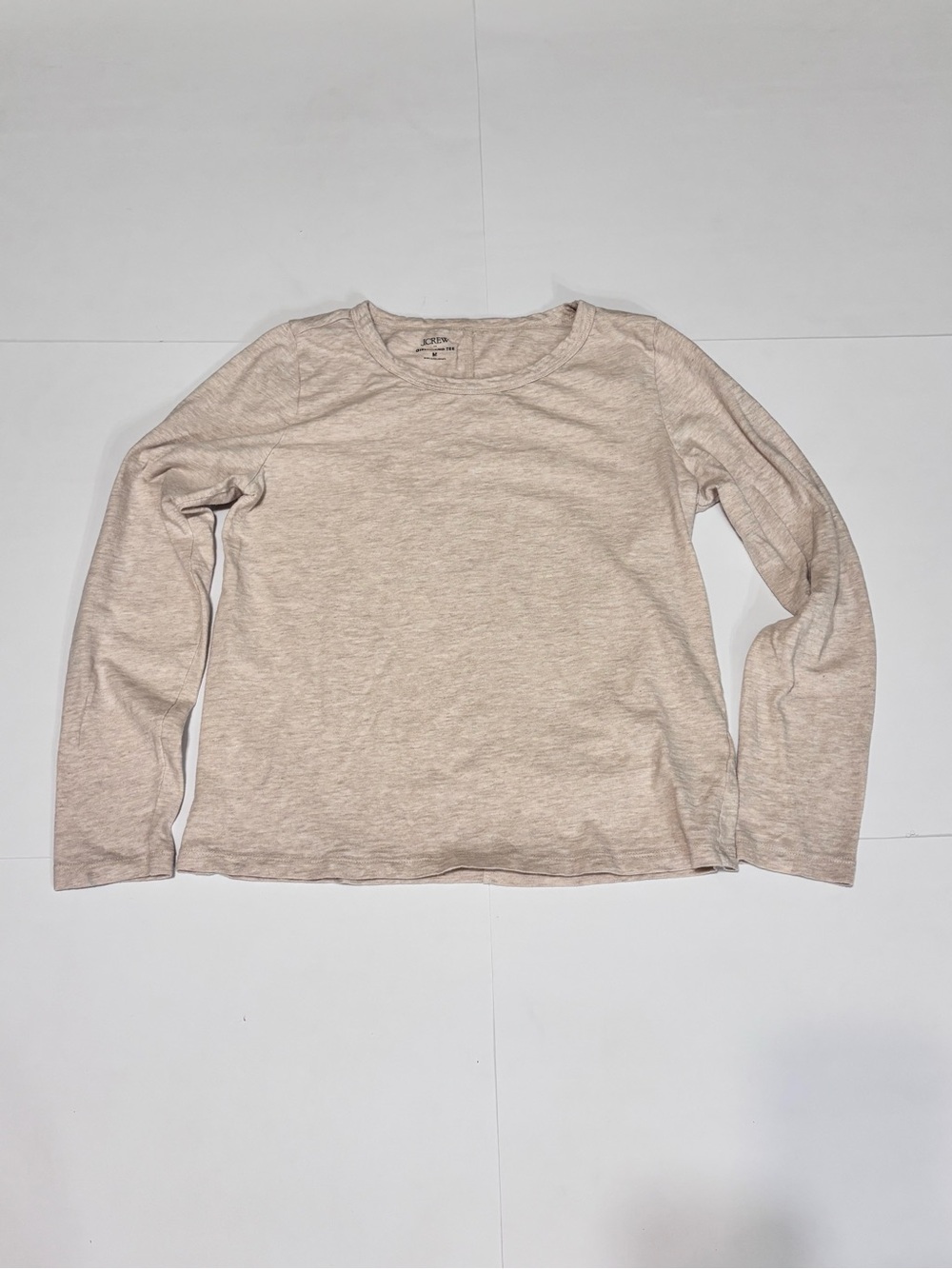 J. Crew Women's Scoop Crewneck tee in Light Beige